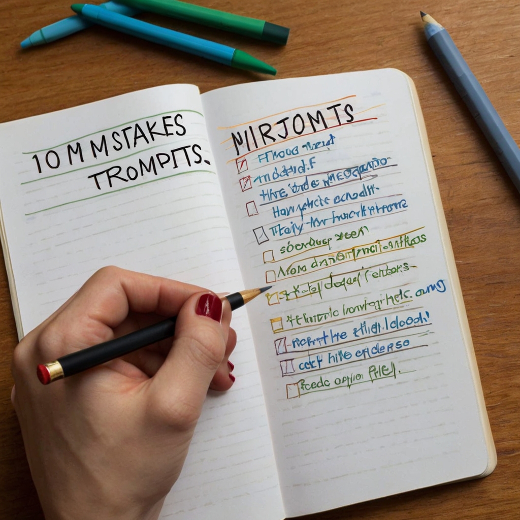 10 Mistakes to Avoid While Writing Prompts