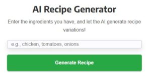 AI Recipe Generator